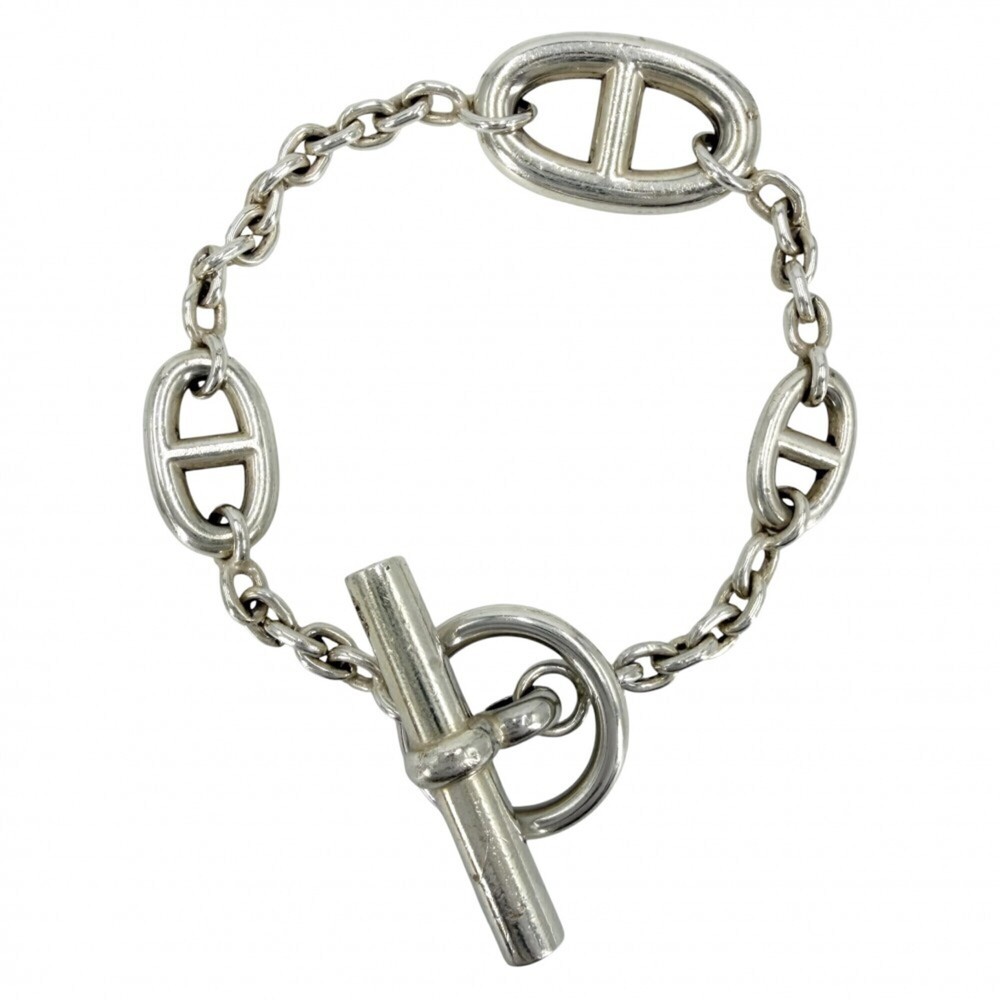HERMES Silver Charm Bracelet